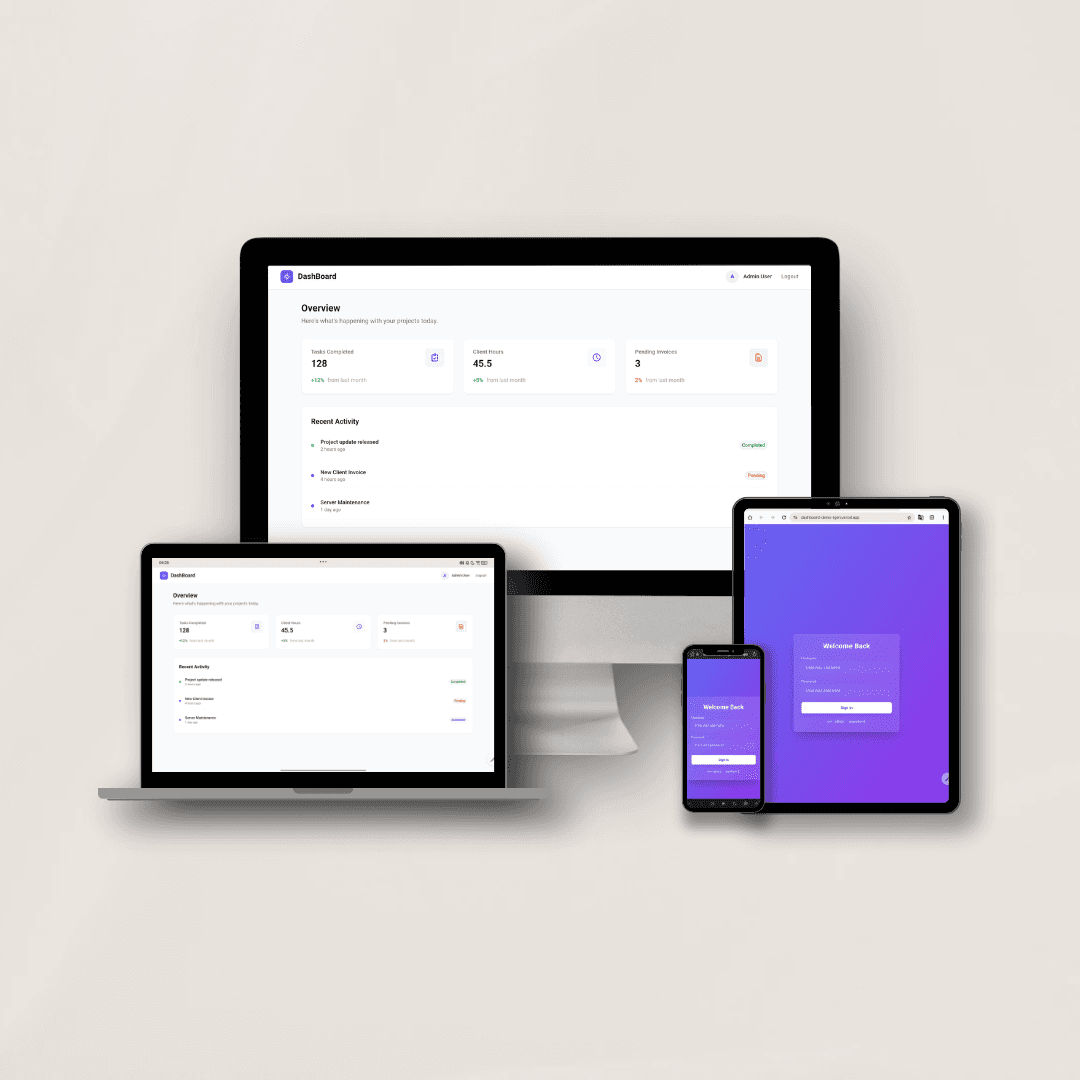 Dashboard Auth Prototype