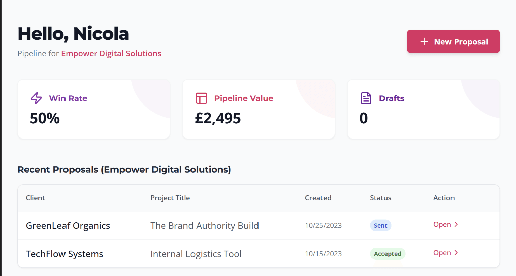 Smart Proposal Builder