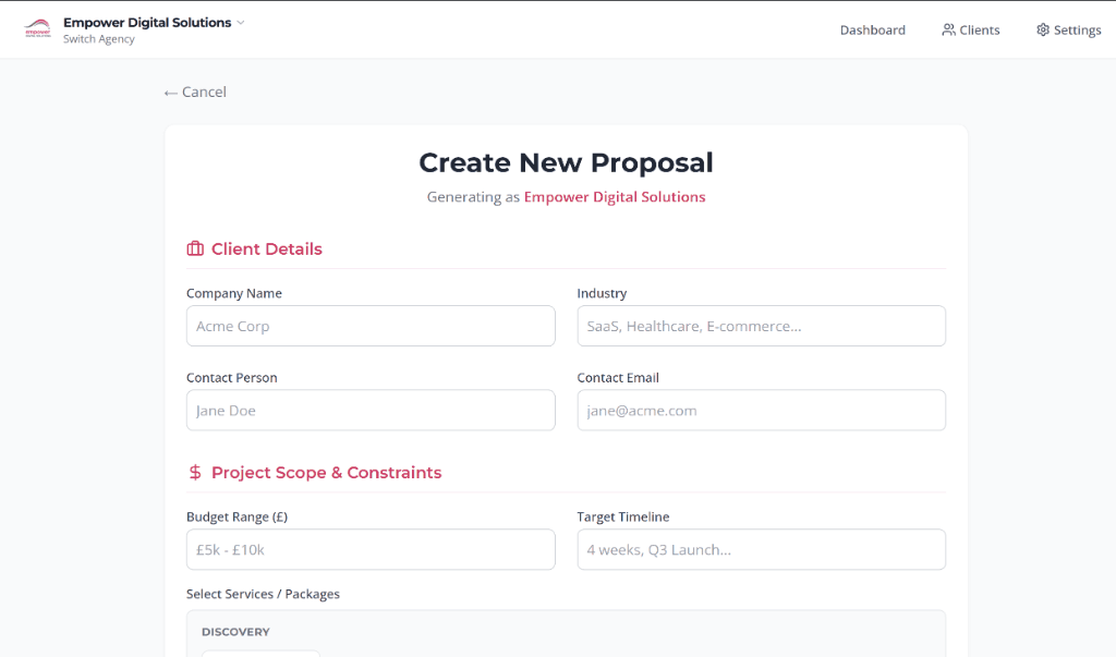 Smart Proposal Builder gallery image 4